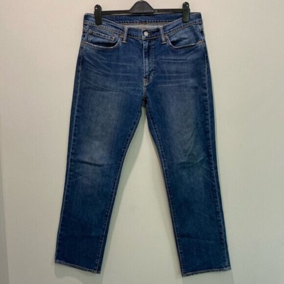 Levi's Straight Leg Blue Jeans Size 34 - Picture 3 of 15